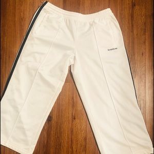 BEBE white track pants.
